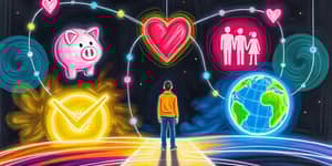 Explore the link between values and money choices