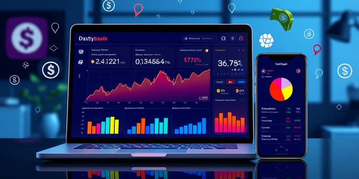 Track financial habits with visual dashboards