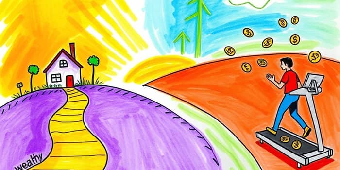Recognize the difference between income and actual wealth